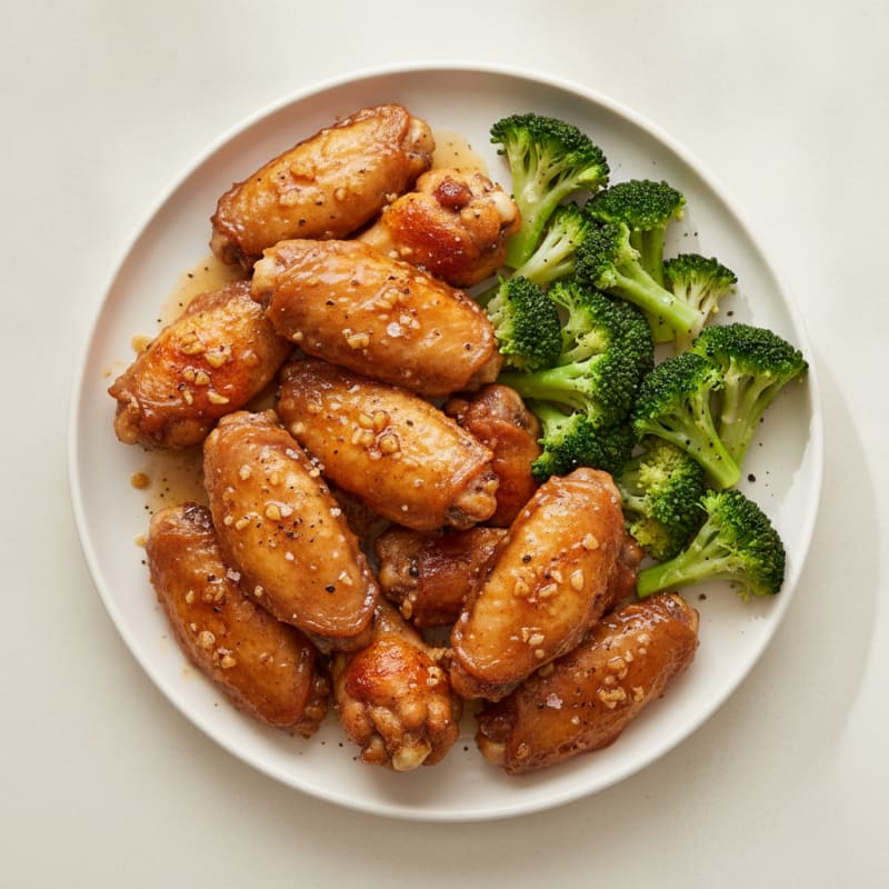 Baked Honey-Garlic Chicken Wings