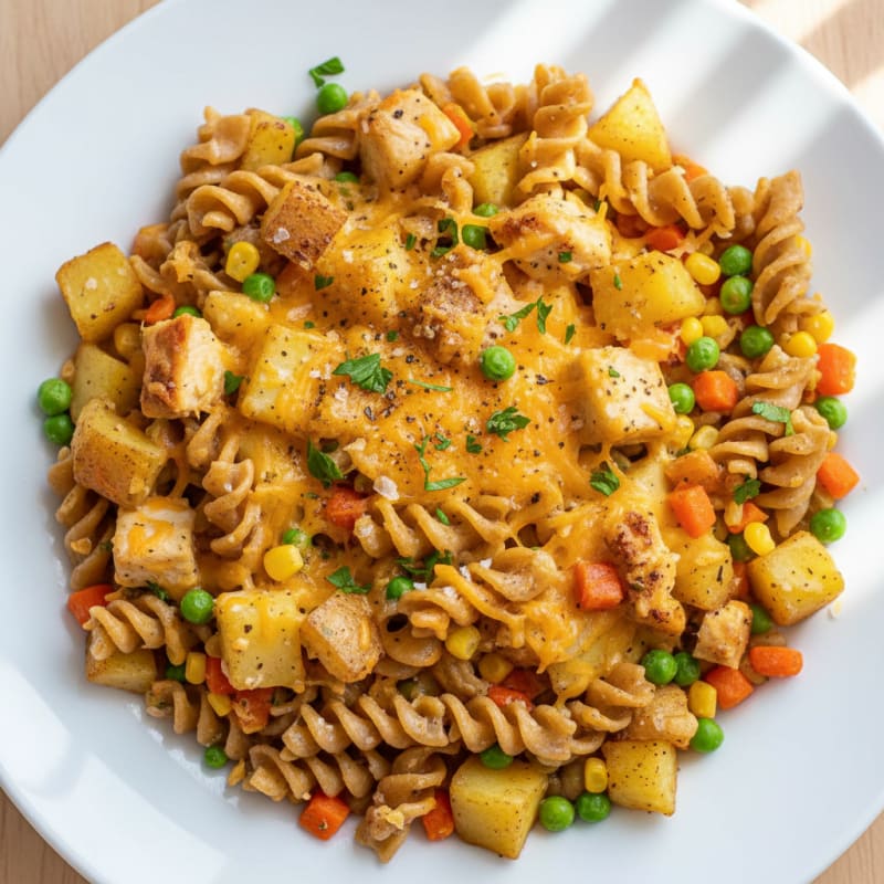 Chicken and Potato Noodle Bake
