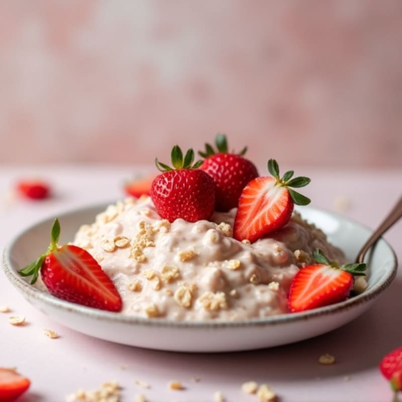 Creamy Strawberry Overnight Oats