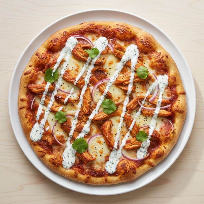 Crispy BBQ Ranch Chicken Pizza