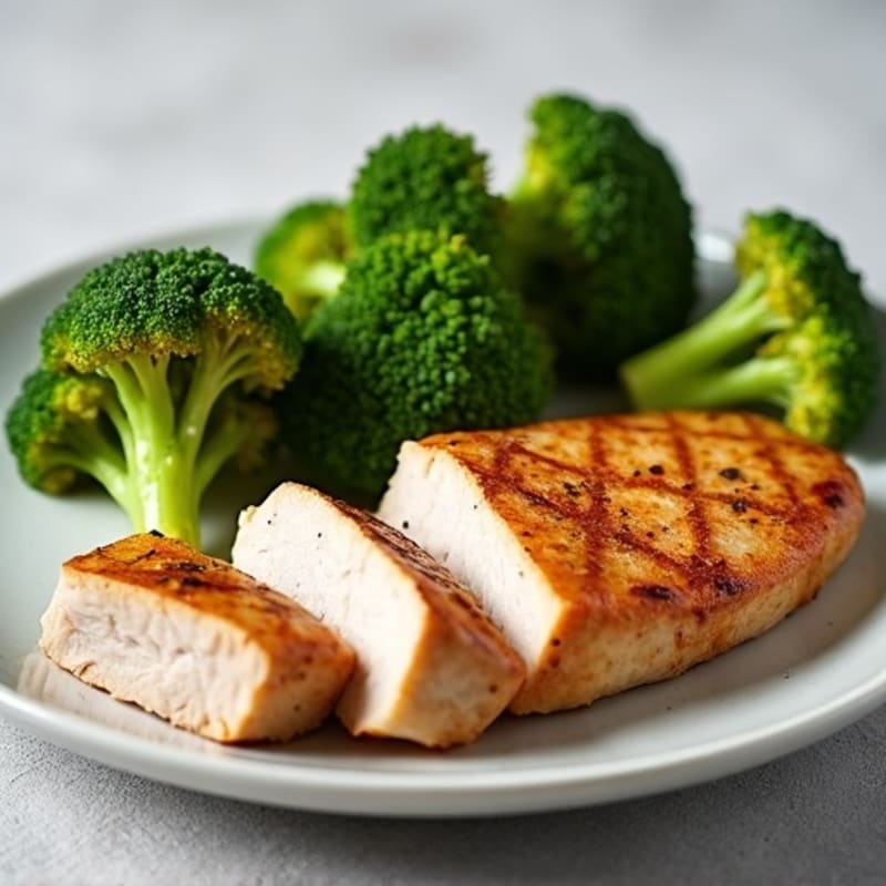 Seared Turkey Breast with Roasted Broccoli