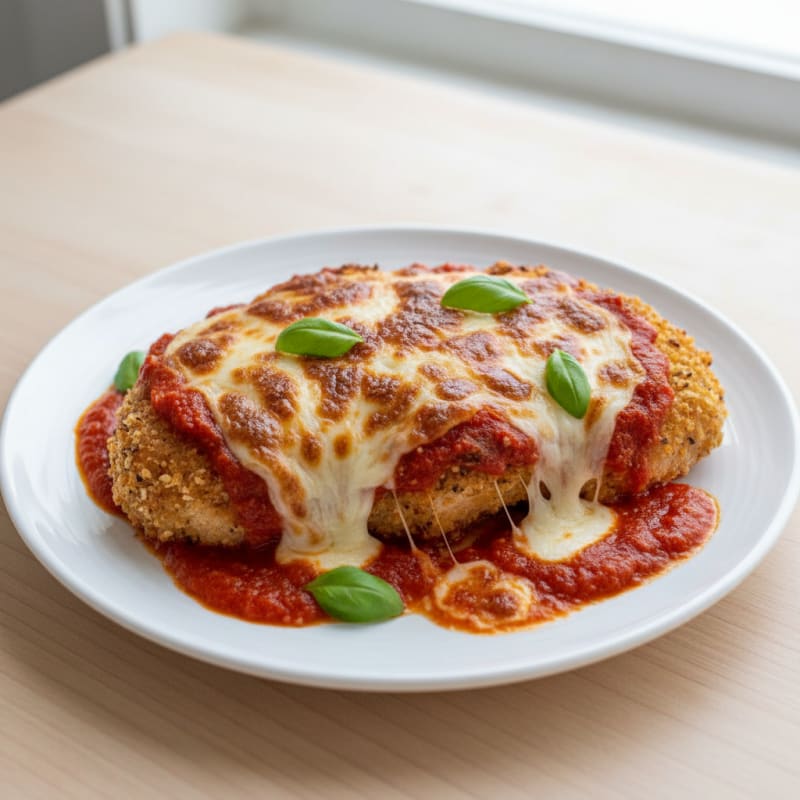 Pan-Fried Chicken Parmesan with Marinara