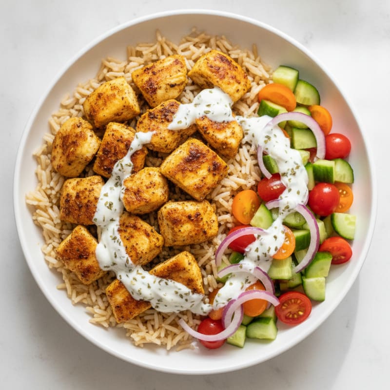 Chicken Shawarma Rice Bowl