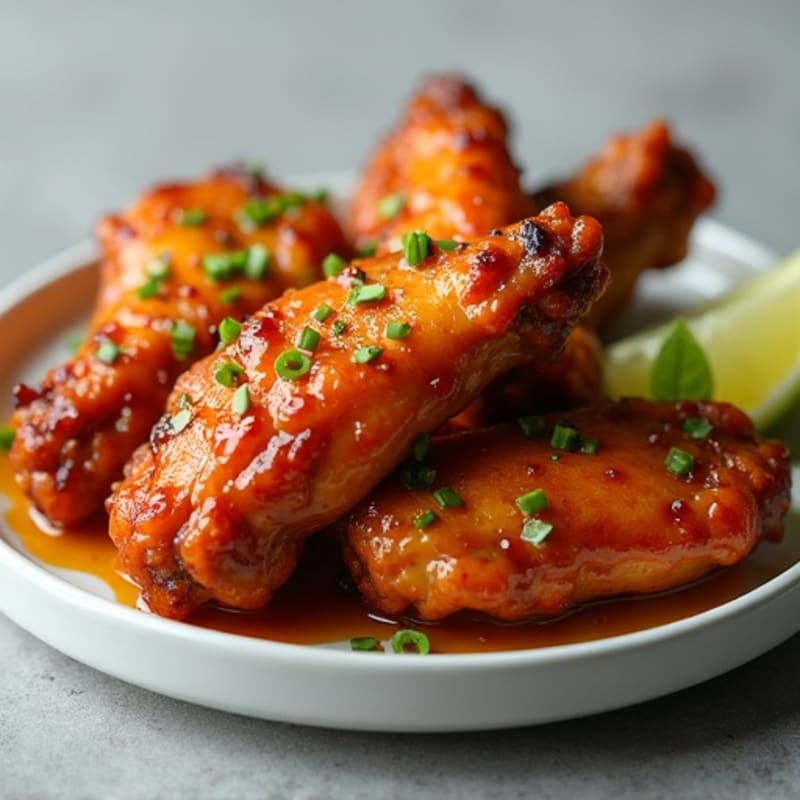 Crispy Baked Honey Garlic Chicken Wings