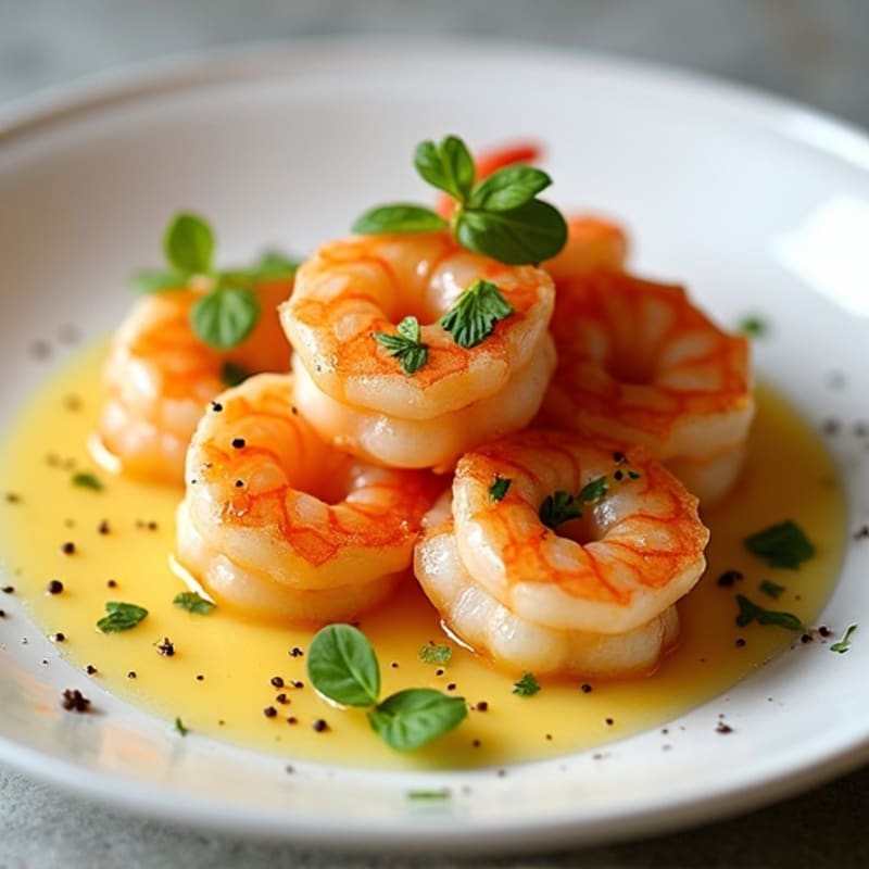 Pan-Seared Tender Shrimp with Lemon Garlic Butter