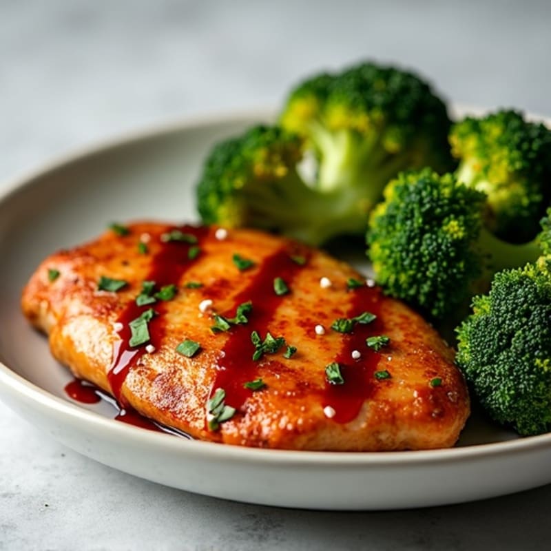 Sticky Teriyaki Chicken with Crispy Roasted Broccoli