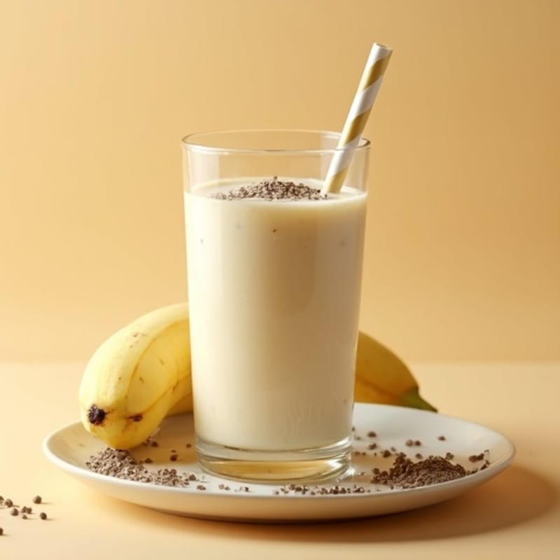 Creamy Vanilla-Banana Protein Smoothie