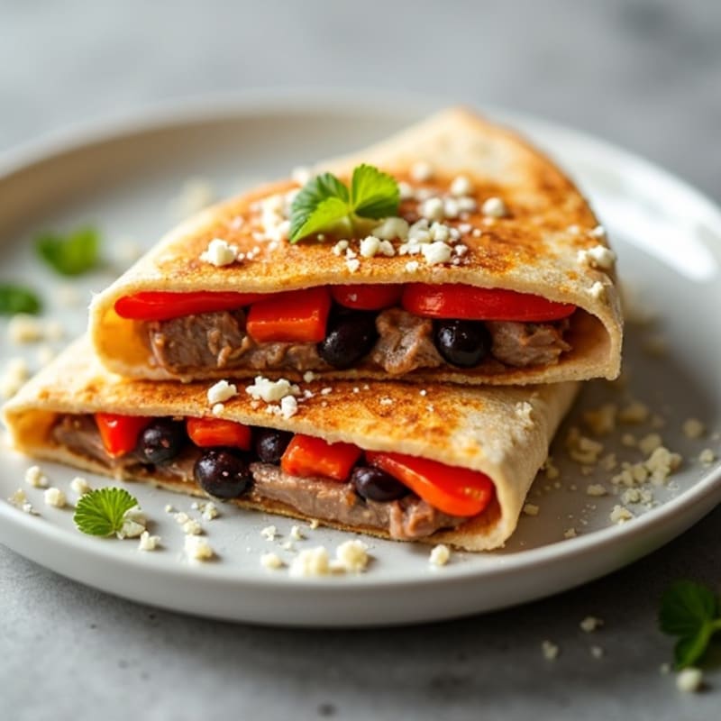 Spicy Lime Steak and Bell Pepper Quesadillas