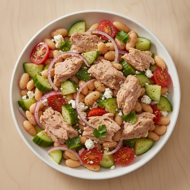 Mediterranean Tuna and White Bean Salad
