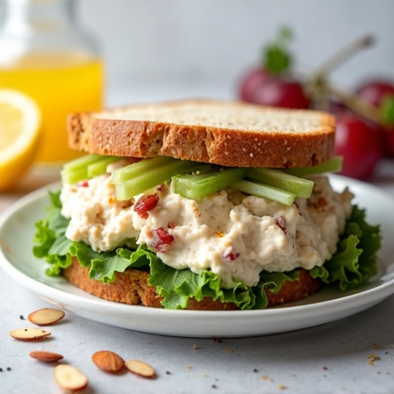 Healthy Creamy Chicken Salad Sandwich