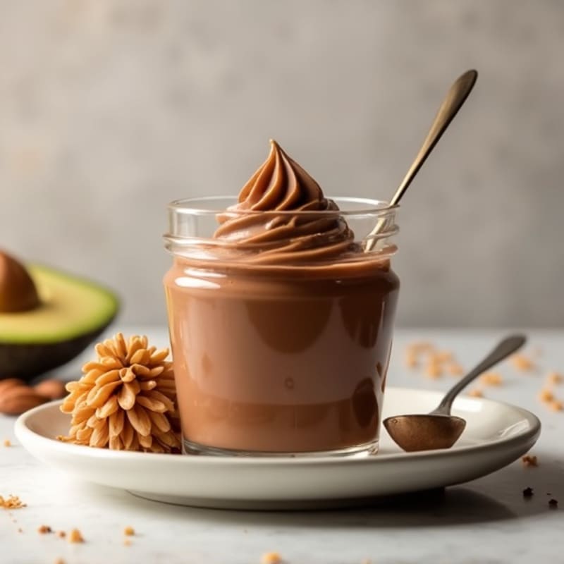Silky Chocolate Protein Pudding with Peanut Butter Swirl