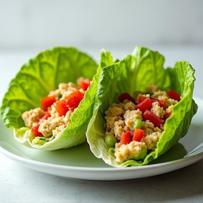 Spicy Tuna Lettuce Wraps