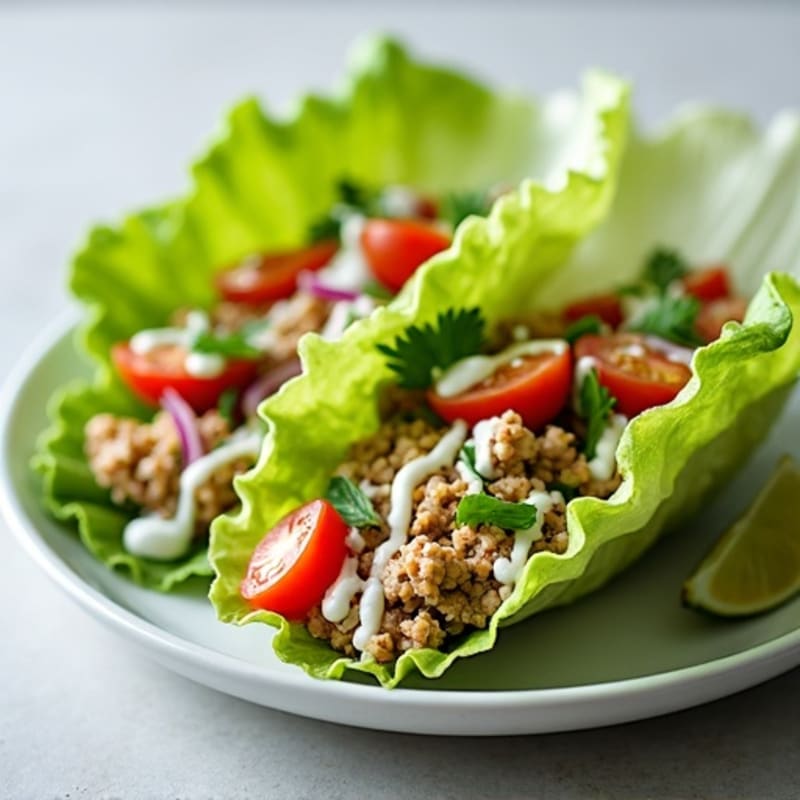 Creamy Avocado Turkey Lettuce Wrap