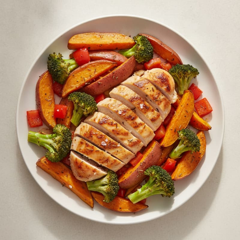 Lemon-Herb Chicken with Roasted Vegetables
