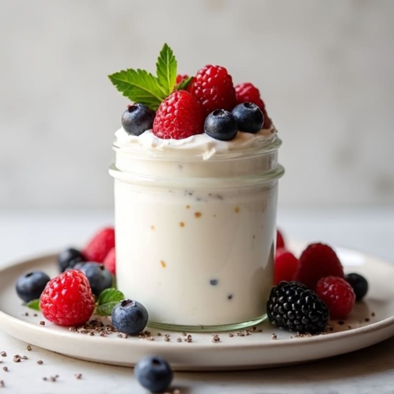 Creamy Greek Yogurt Protein Mousse with Collagen Peptides