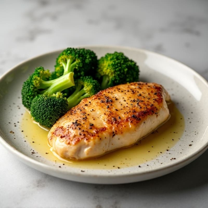 Roasted Chicken and Crispy Roasted Broccoli