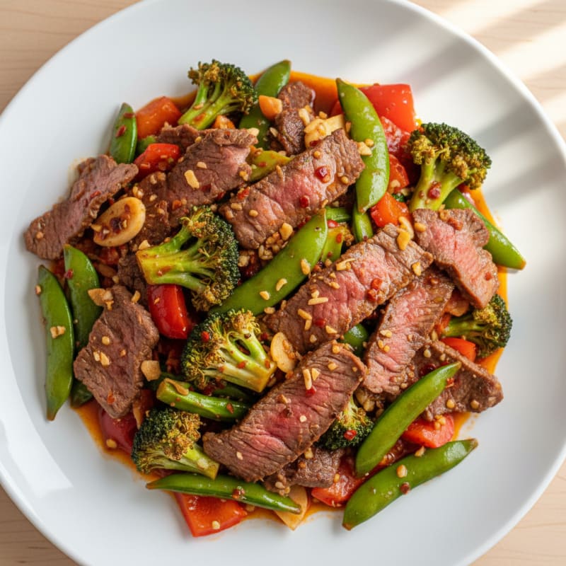 Sichuan Chili Beef Stir-Fry