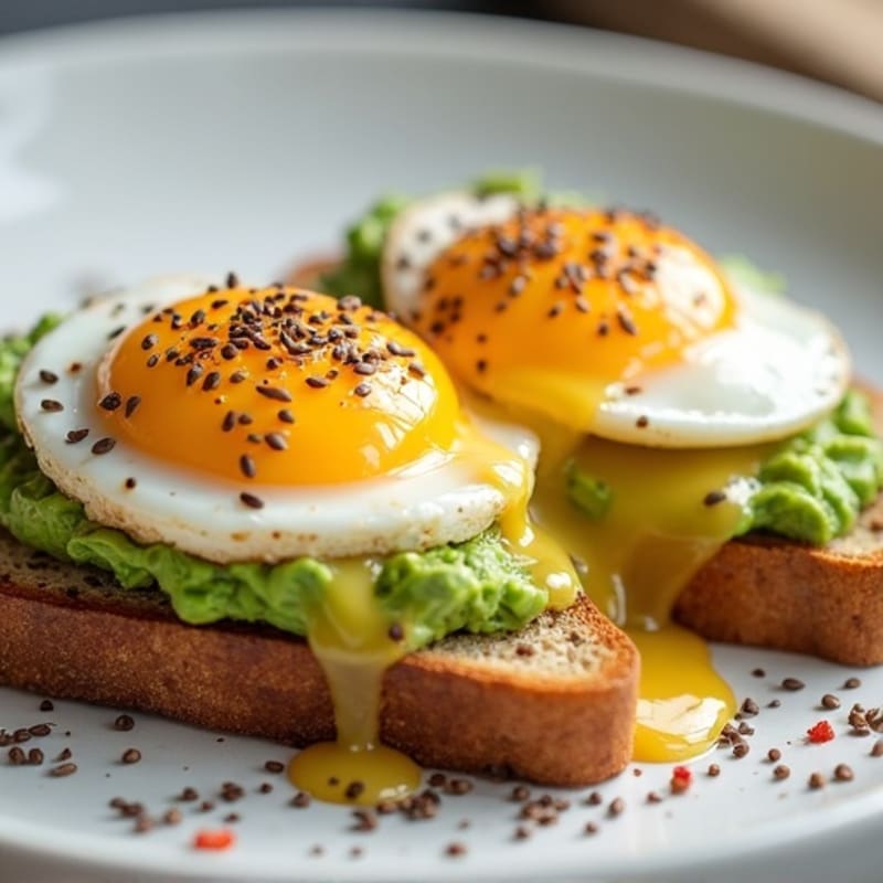 Creamy Avocado Toast with Jammy Egg