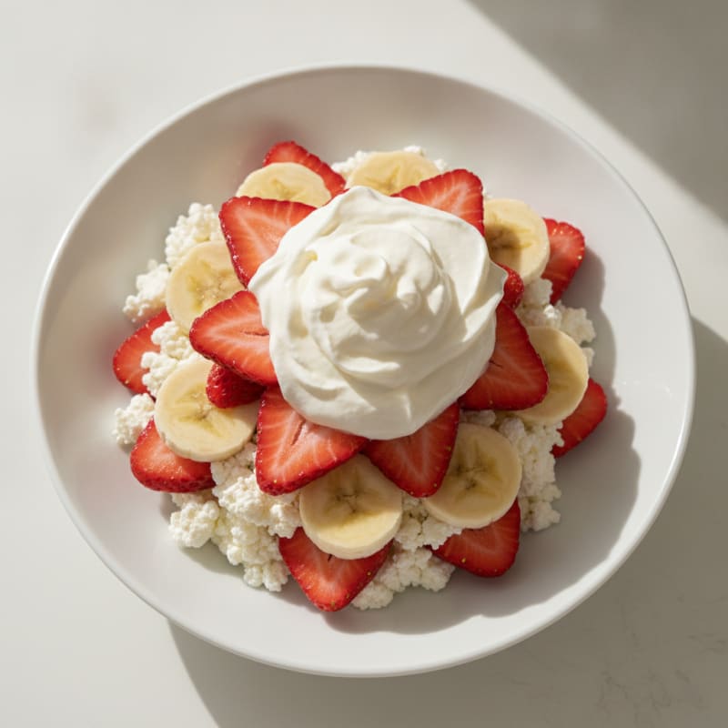 Cottage Cheese and Strawberry Parfait