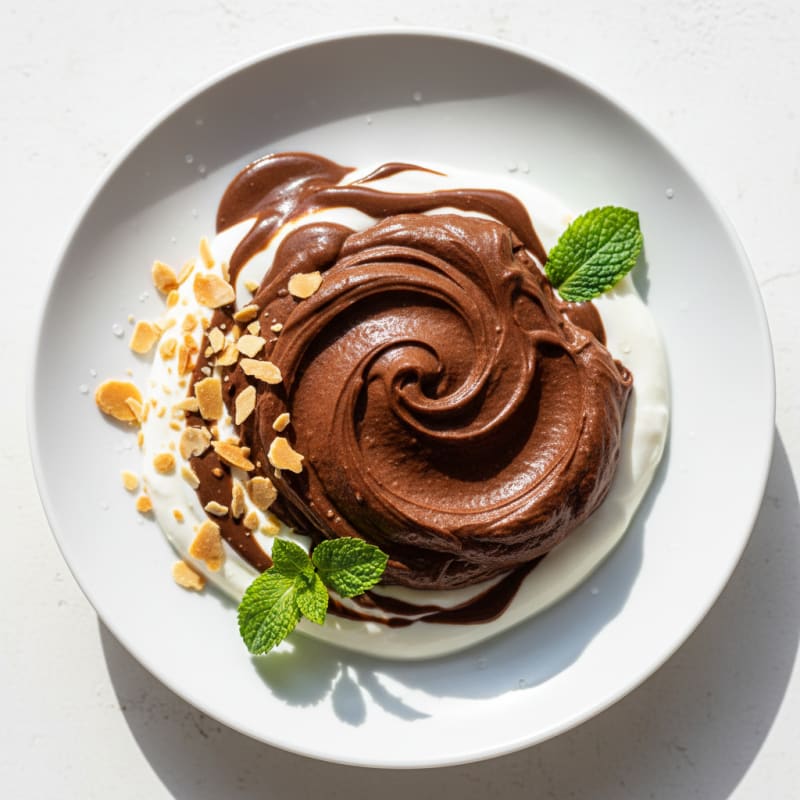 Silky Chocolate Protein Mousse with Greek Yogurt