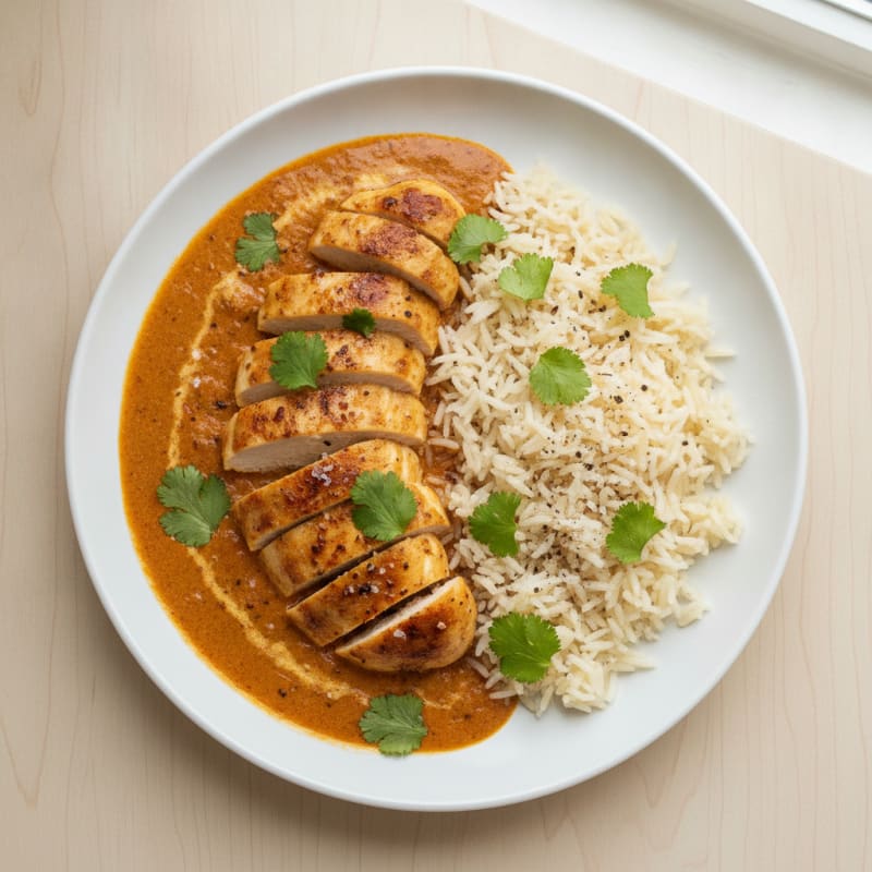 Spiced Butter Chicken with Basmati Rice
