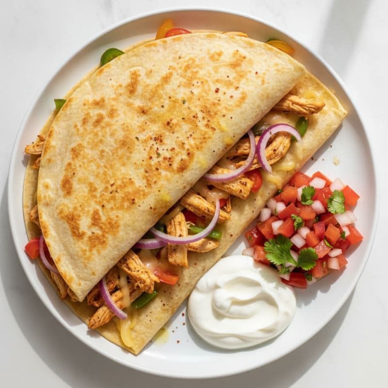 Chicken & Cheese Keto Quesadilla