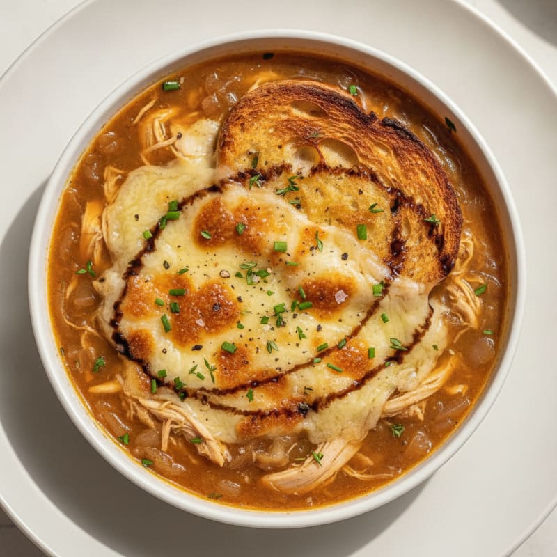 Caramelized Onion and Gruyere Soup