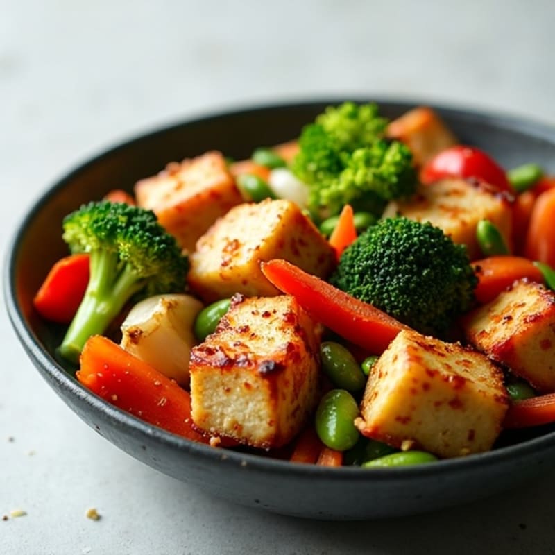 Crispy Tofu Stir-Fry with Fresh Vegetables