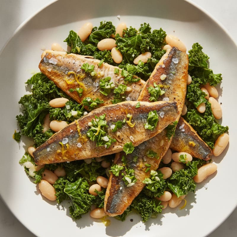 Pan-Seared Sardines with Lemon-Herb Gremolata
