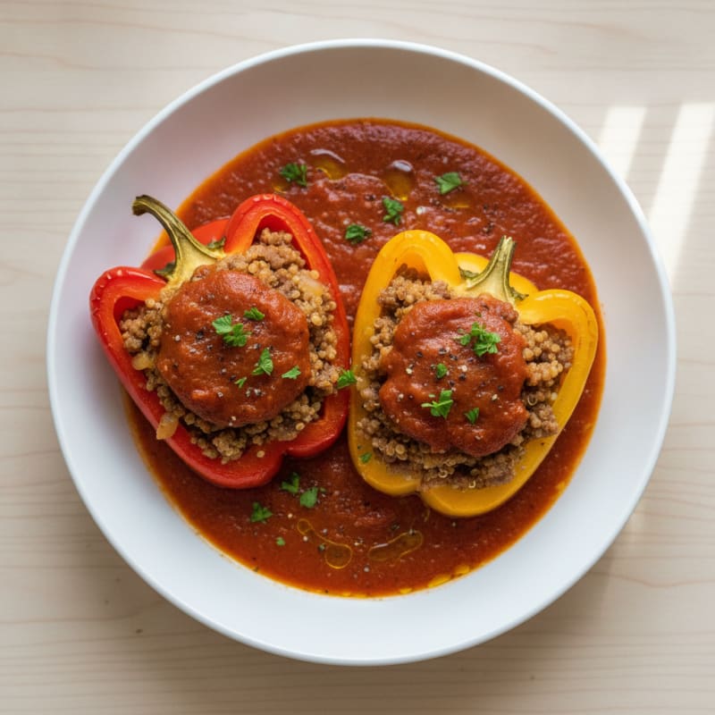 Ground Beef Stuffed Bell Peppers