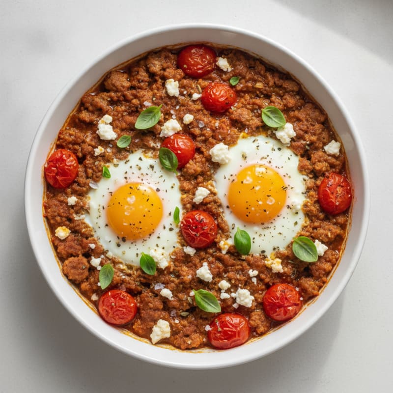 Baked Eggs with Roasted Tomatoes