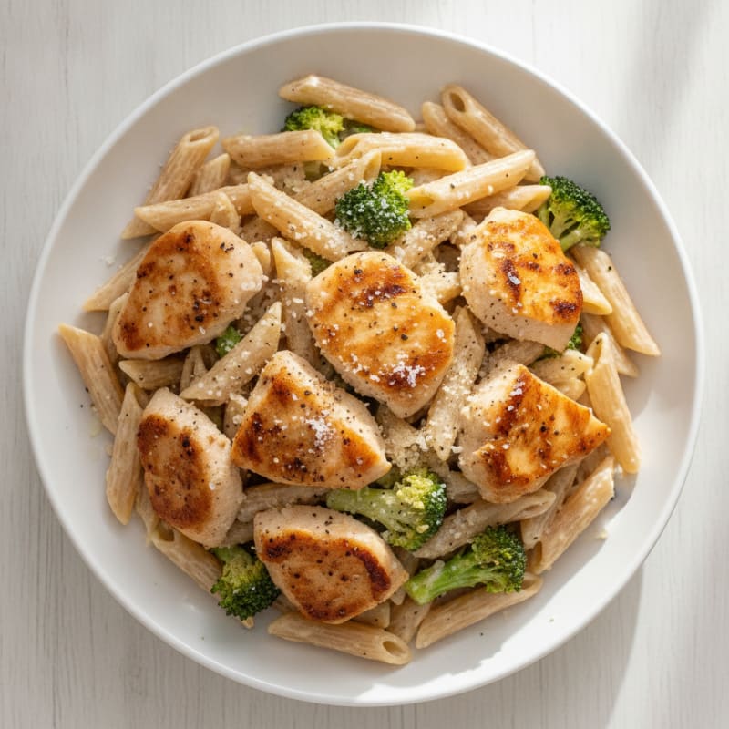 Garlic Parmesan Chicken Alfredo Pasta