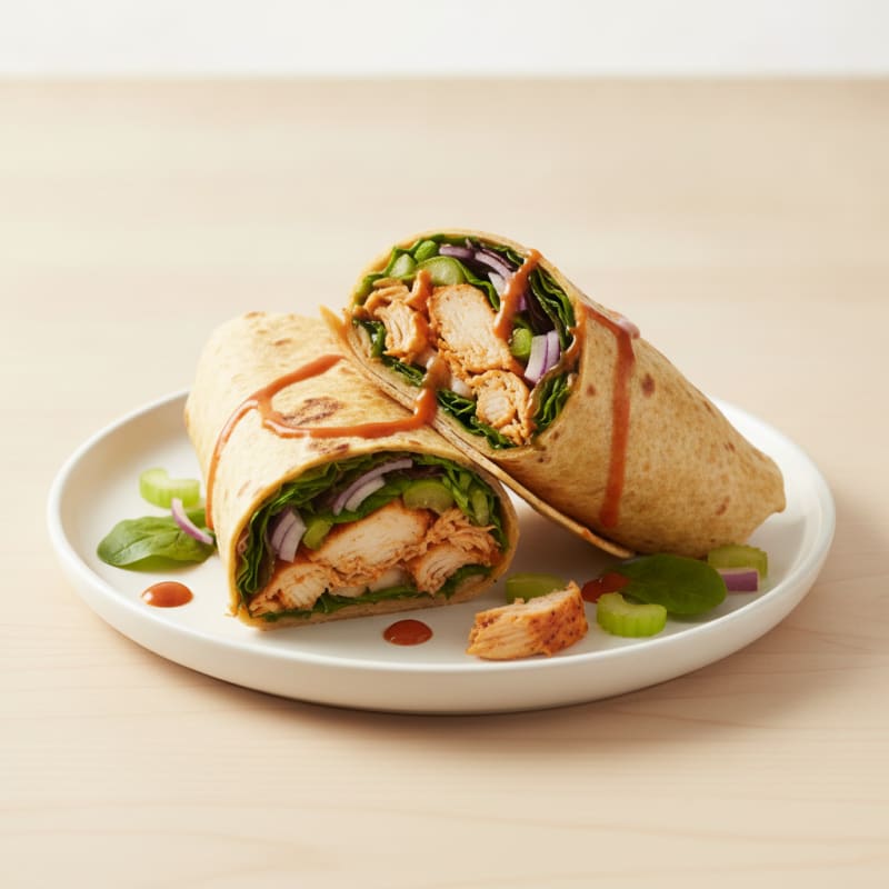 Buffalo Ranch Chicken Salad Wrap