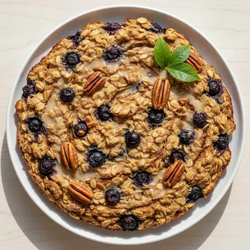 Blueberry Pecan Baked Oatmeal