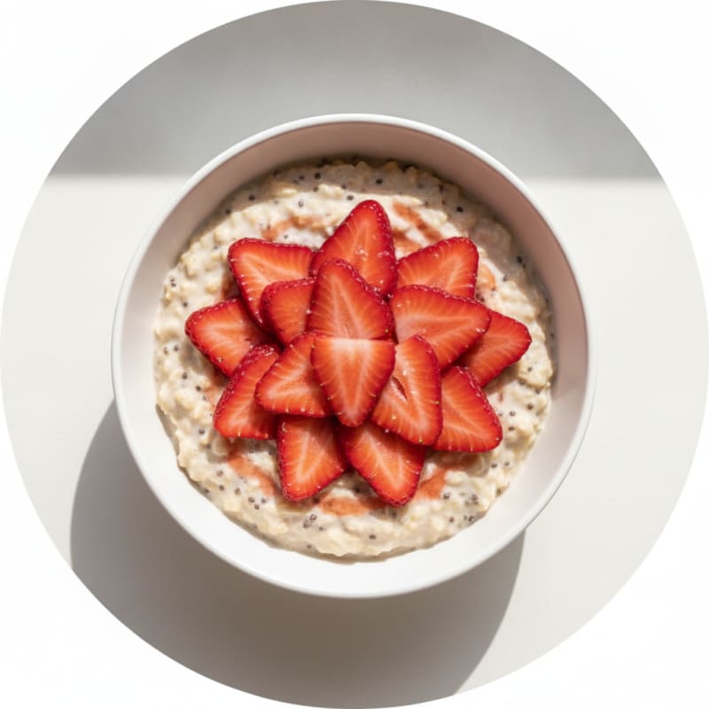 Strawberry Shortcake Overnight Oats