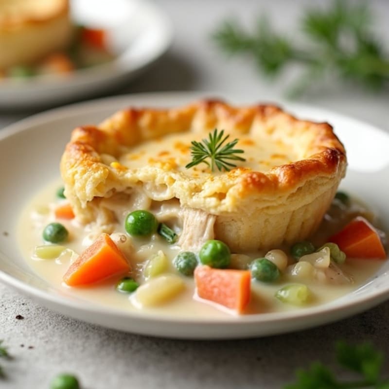 Creamy Slow Cooker Chicken Pot Pie with Tender Vegetables