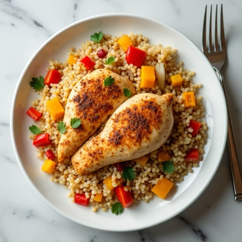 Creamy Spiced Chicken with Fluffy Quinoa