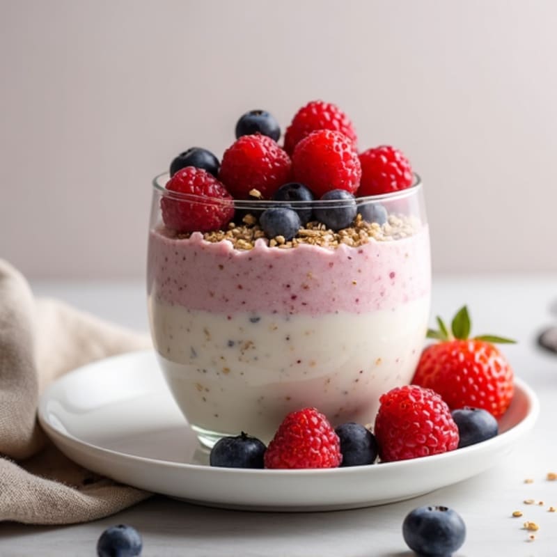 Protein-Packed Vanilla Berry Overnight Oats