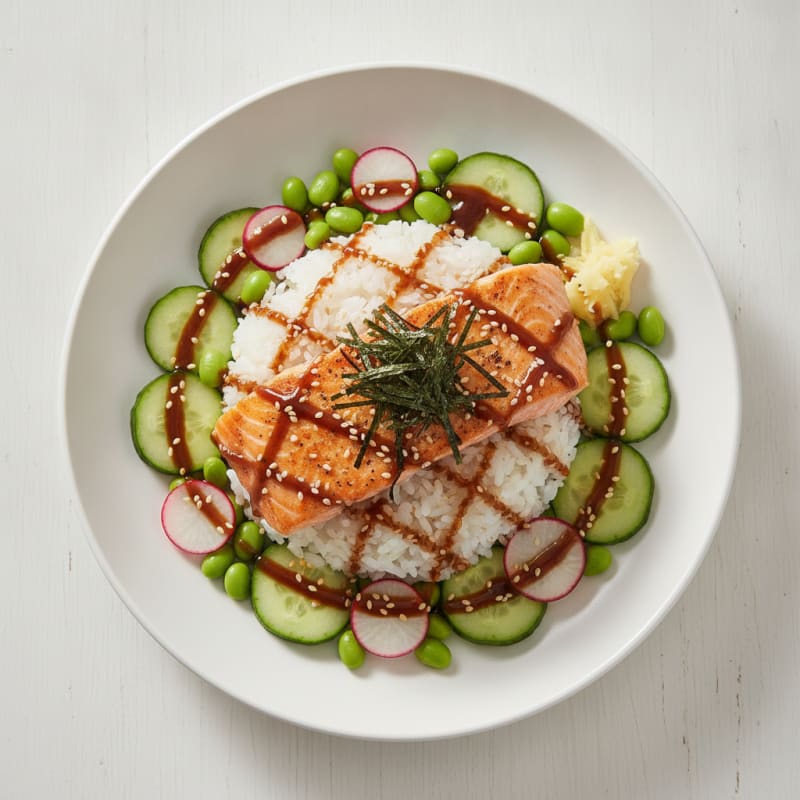 Salmon Sushi Rice Bowl