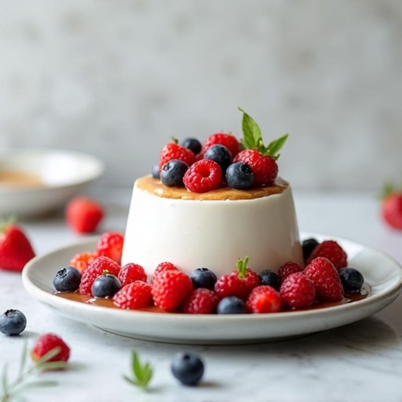 Greek Yogurt Protein Pudding with Almond Butter and Berries