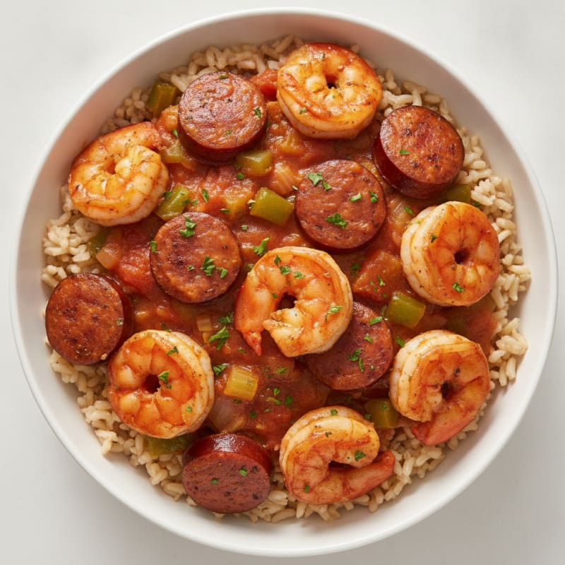 Creole Shrimp with Andouille Sausage