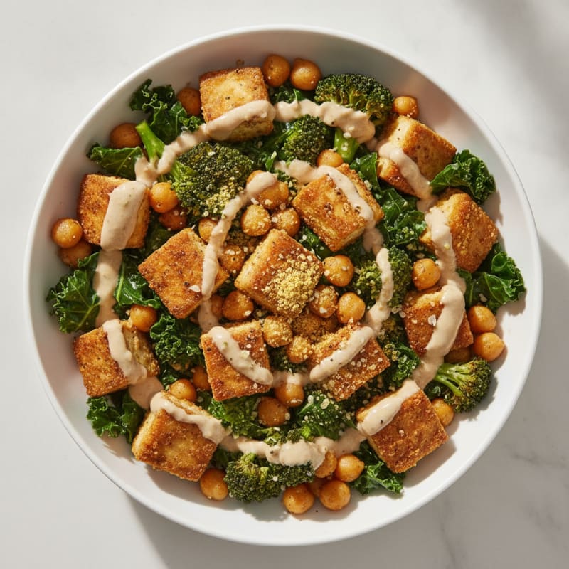 Roasted Vegetable and Chickpea Bowl