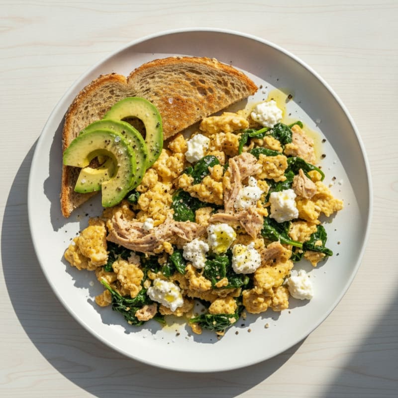 Turkey Breast and Cottage Cheese Scramble