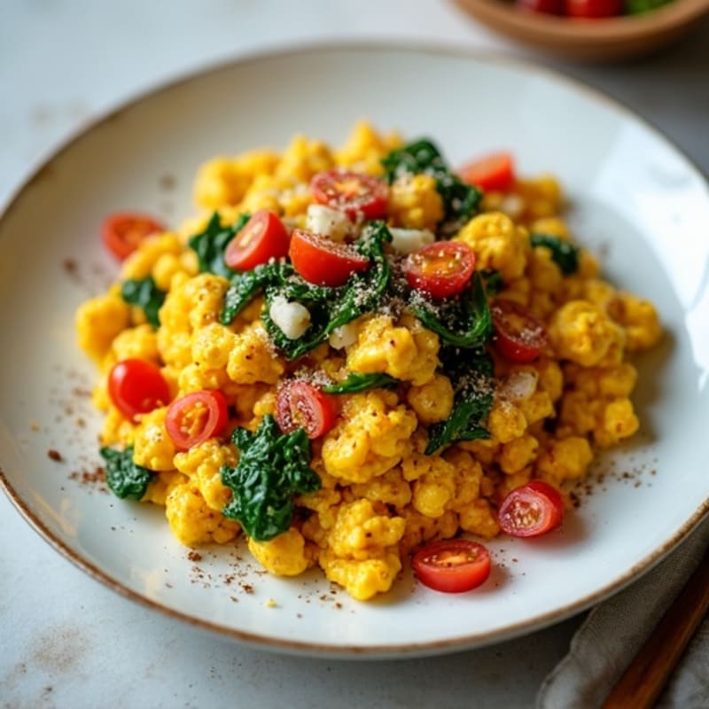 Turmeric-Spiced Masala Scrambled Eggs