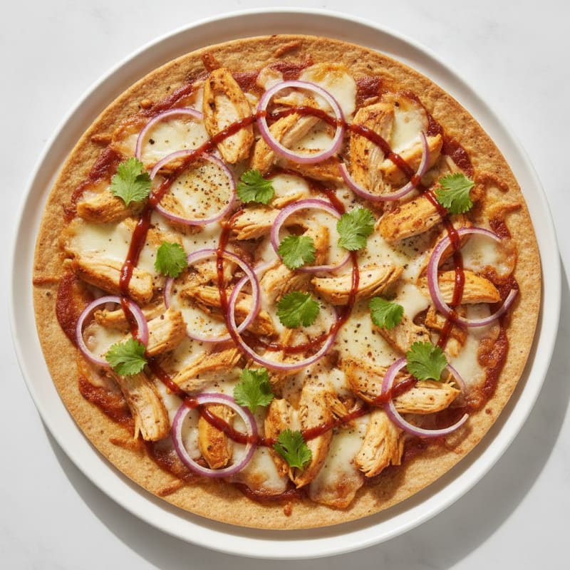 High-Protein BBQ Chicken Pizza