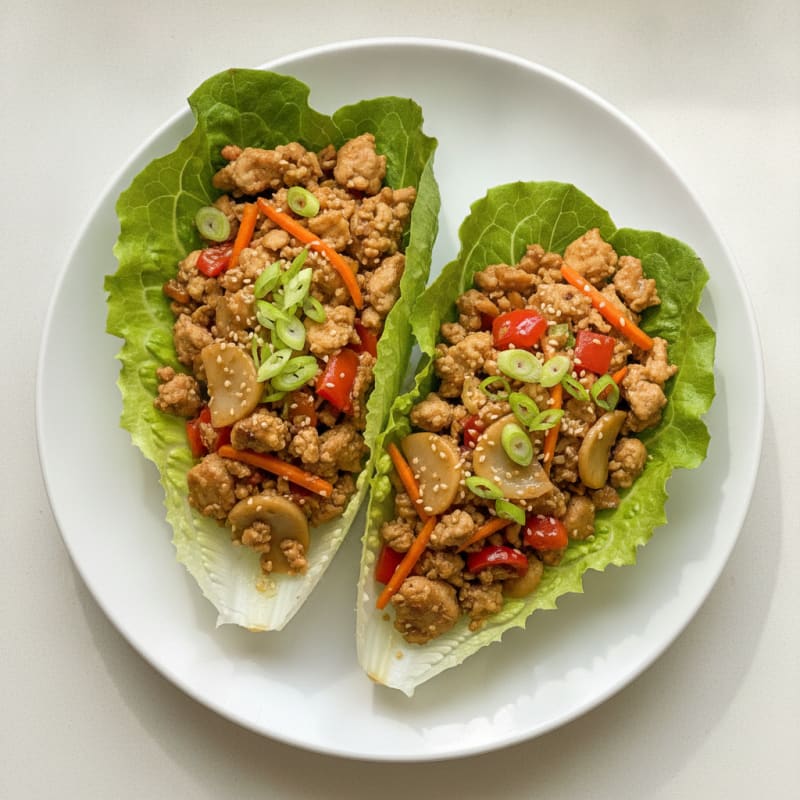 Chicken and Veggie Lettuce Wraps