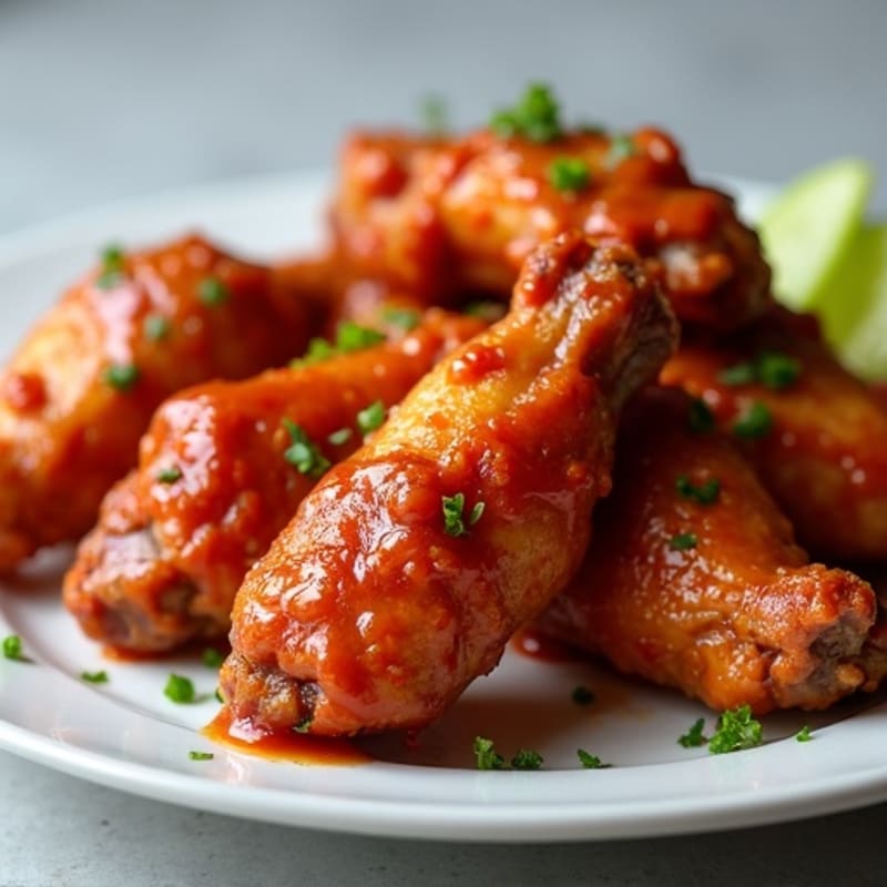 Crispy Oven-Baked Spicy BBQ Chicken Wings