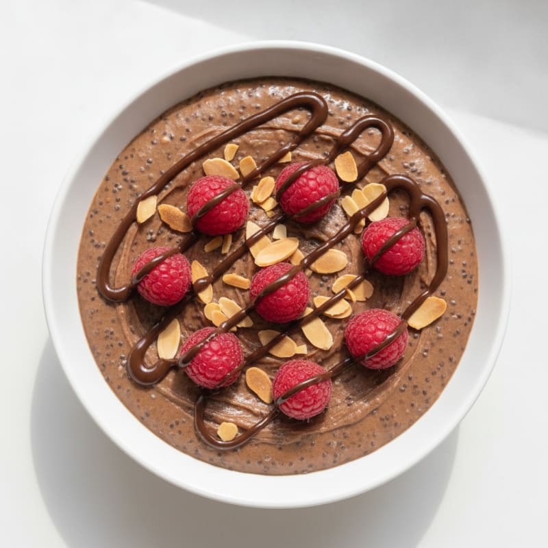 Chocolate Protein Pudding with Chia Seeds