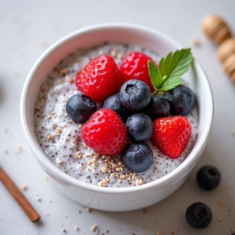 Creamy Berry Chia Seed Pudding