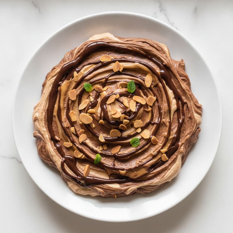 Creamy Cottage Cheese Protein Mousse with Almond Butter and Cocoa